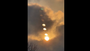 «Πολλαπλοί ήλιοι» πάνω από την Οδησσό – Η καταγραφή μιας σπάνιας οπτικής ψευδαίσθησης