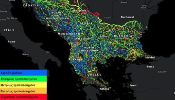 Μείωση των φυσικών και ελεύθερων ποταμών στα Βαλκάνια μέσα σε 13 χρόνια