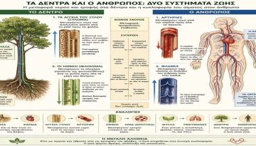 Το «κυκλοφορικό σύστημα» των δένδρων και των ανθρώπων