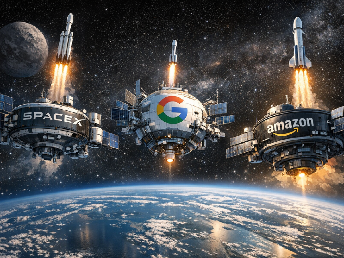 Τριπλή κούρσα SpaceX, Google, Amazon για κέντρα δεδομένων στο Διάστημα