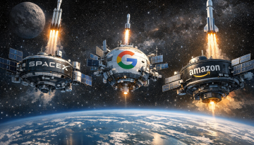 Τριπλή κούρσα SpaceX, Google, Amazon για κέντρα δεδομένων στο Διάστημα