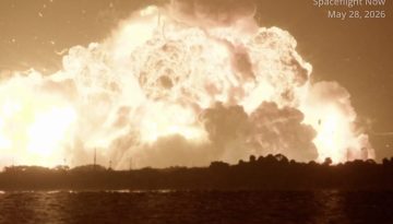 Έκρηξη σε πύραυλο της Blue Origin: Τεράστια πύρινη σφαίρα στο διαστημικό κέντρο του Τζεφ Μπέζος (βίντεο)